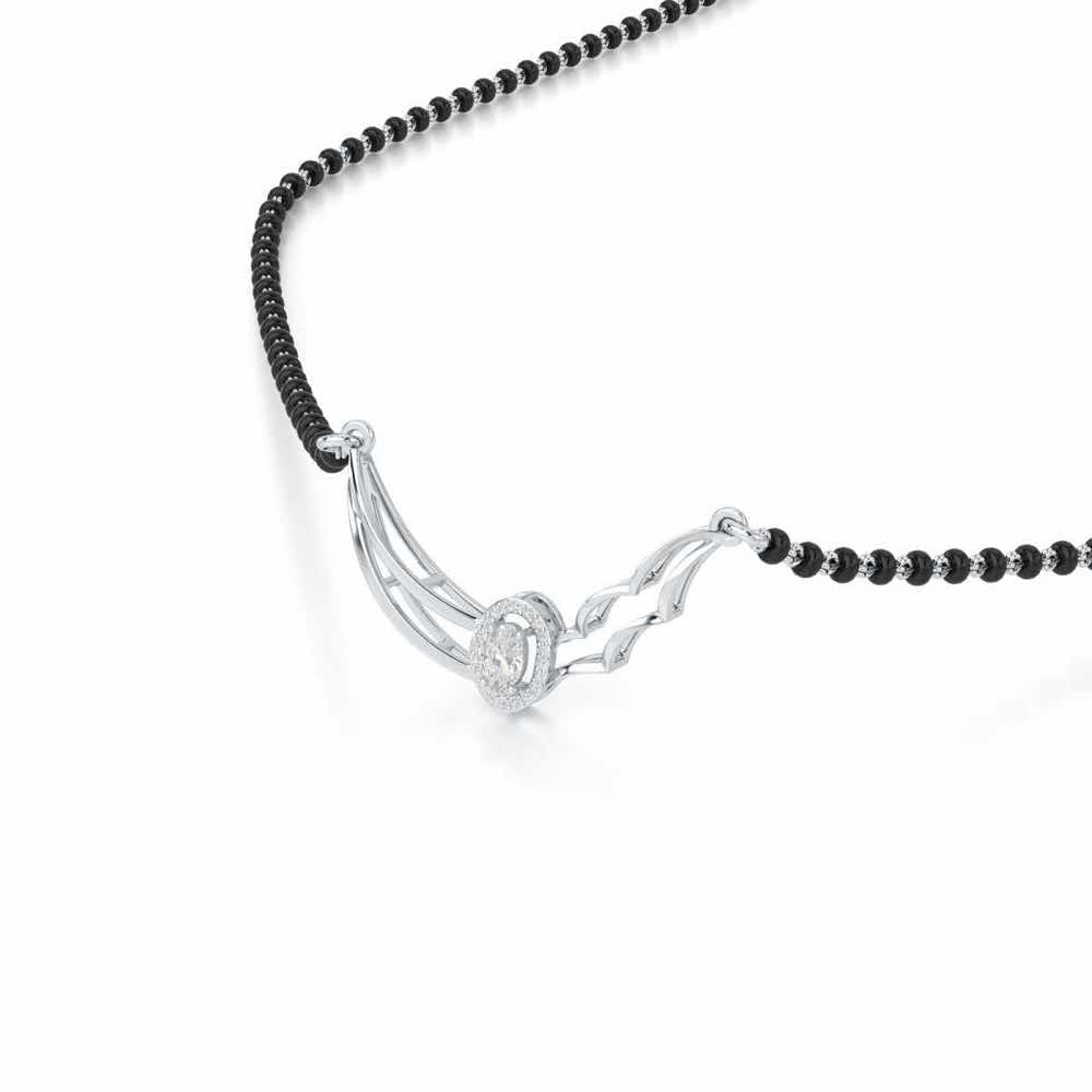 Graha Shobha Silver Mangalsutra - White Gold - Image 2