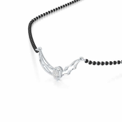 Graha Shobha Silver Mangalsutra - White Gold - Image 2
