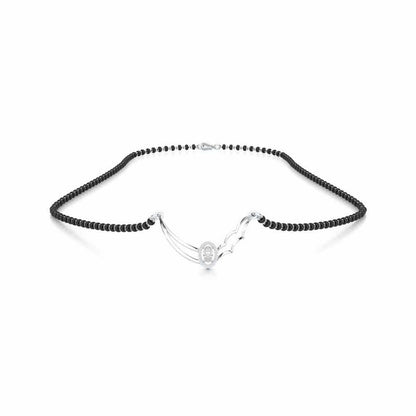 Graha Shobha Silver Mangalsutra - White Gold - Image 3