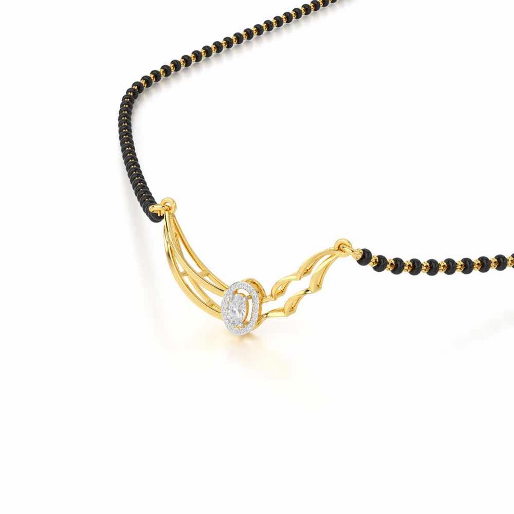 Graha Shobha Silver Mangalsutra - Yellow Gold - Image 2