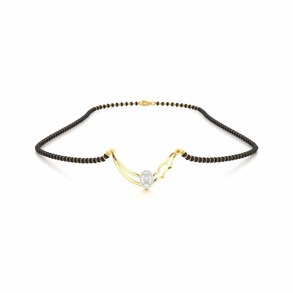Graha Shobha Silver Mangalsutra - Yellow Gold - Image 3