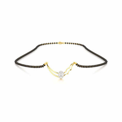 Graha Shobha Silver Mangalsutra - Yellow Gold - Image 3