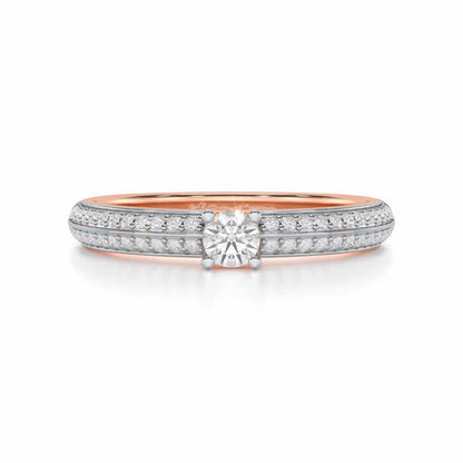 Grandeur Orbit Women Solitaire Ring - Rose Gold - Image 4