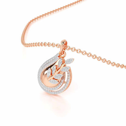Grandeur Shine Silver Pendant - Rose Gold - Image 2