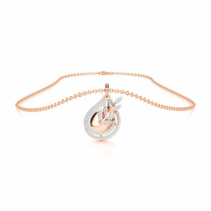 Grandeur Shine Silver Pendant - Rose Gold - Image 3