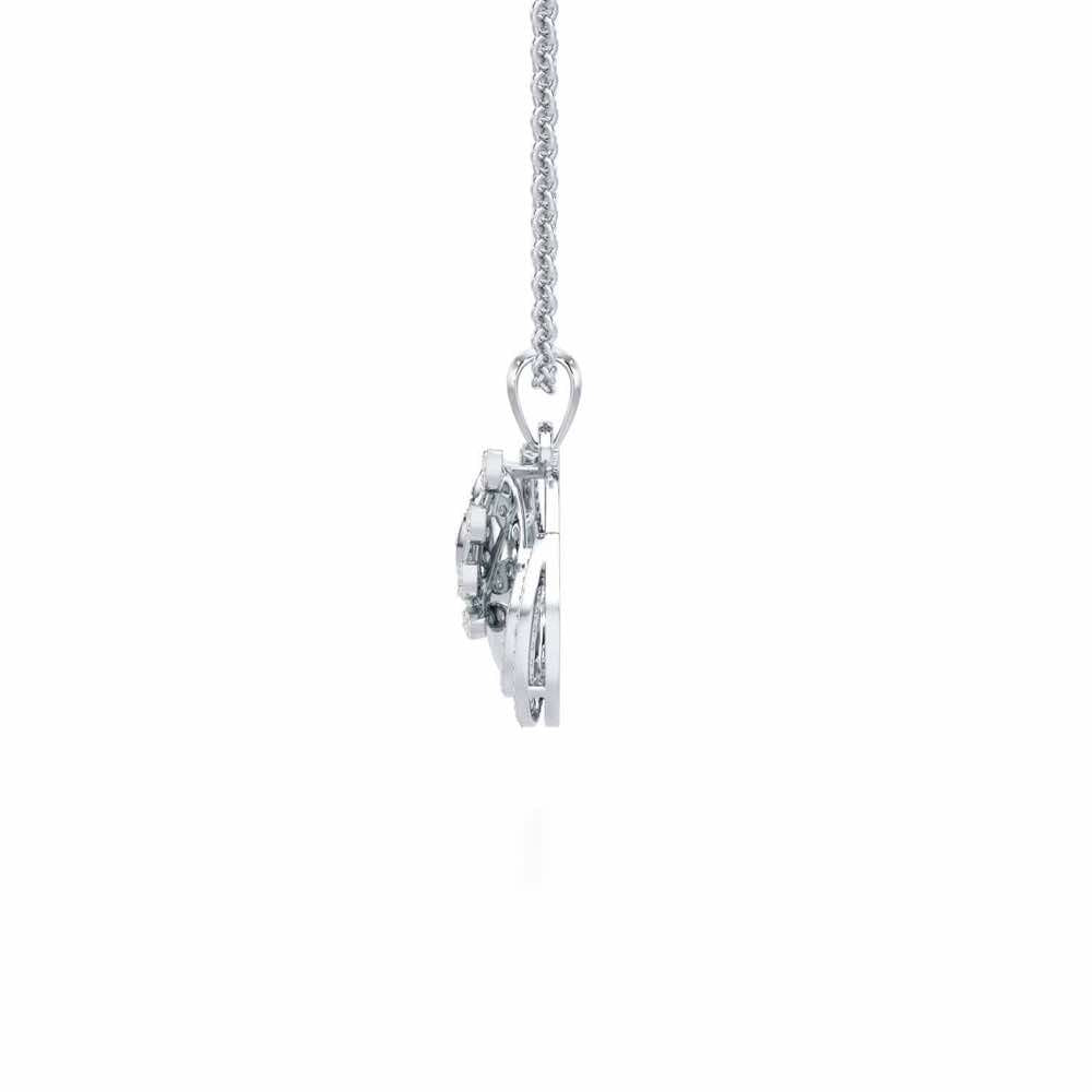 Grandeur Shine Silver Pendant - White Gold - Image 4