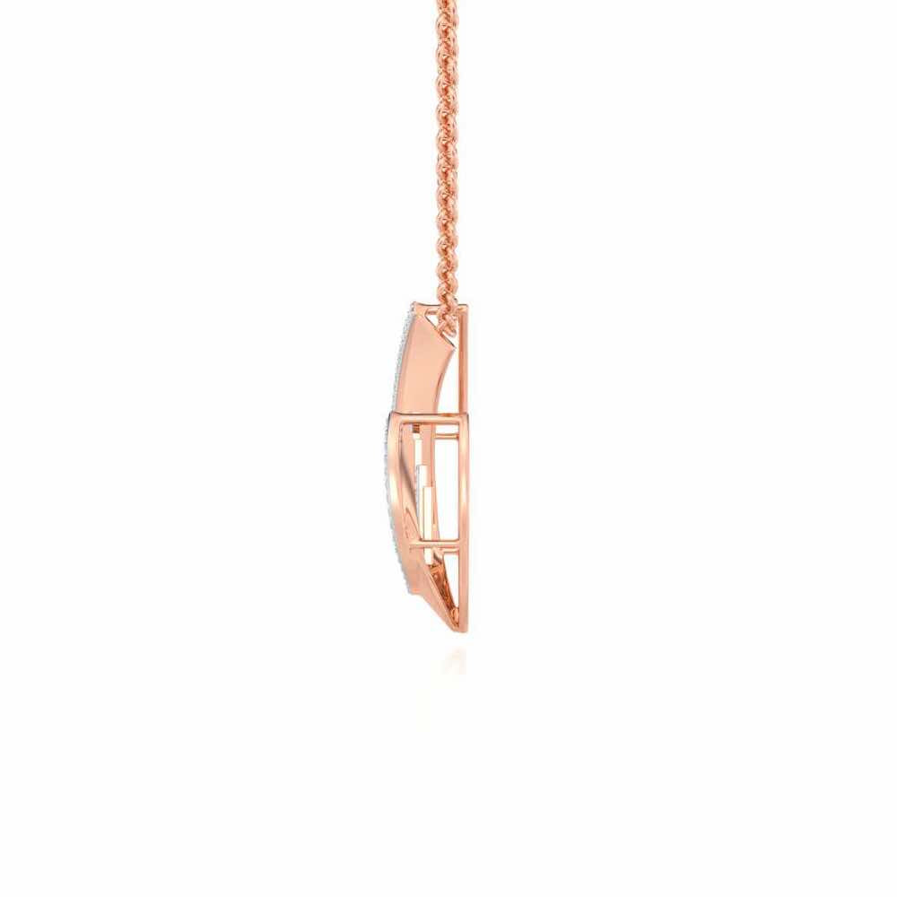 Groove Guardian Silver Pendant - Rose Gold - Image 4