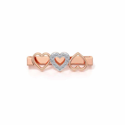Group Hearts Silver Watch Band - Rose Gold - Image 2