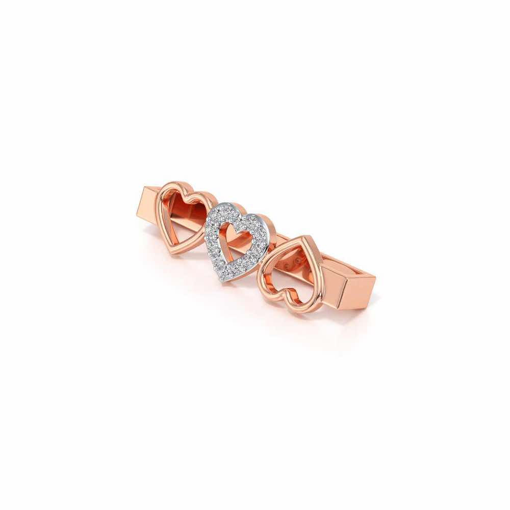 Group Hearts Silver Watch Band - Rose Gold - Image 3