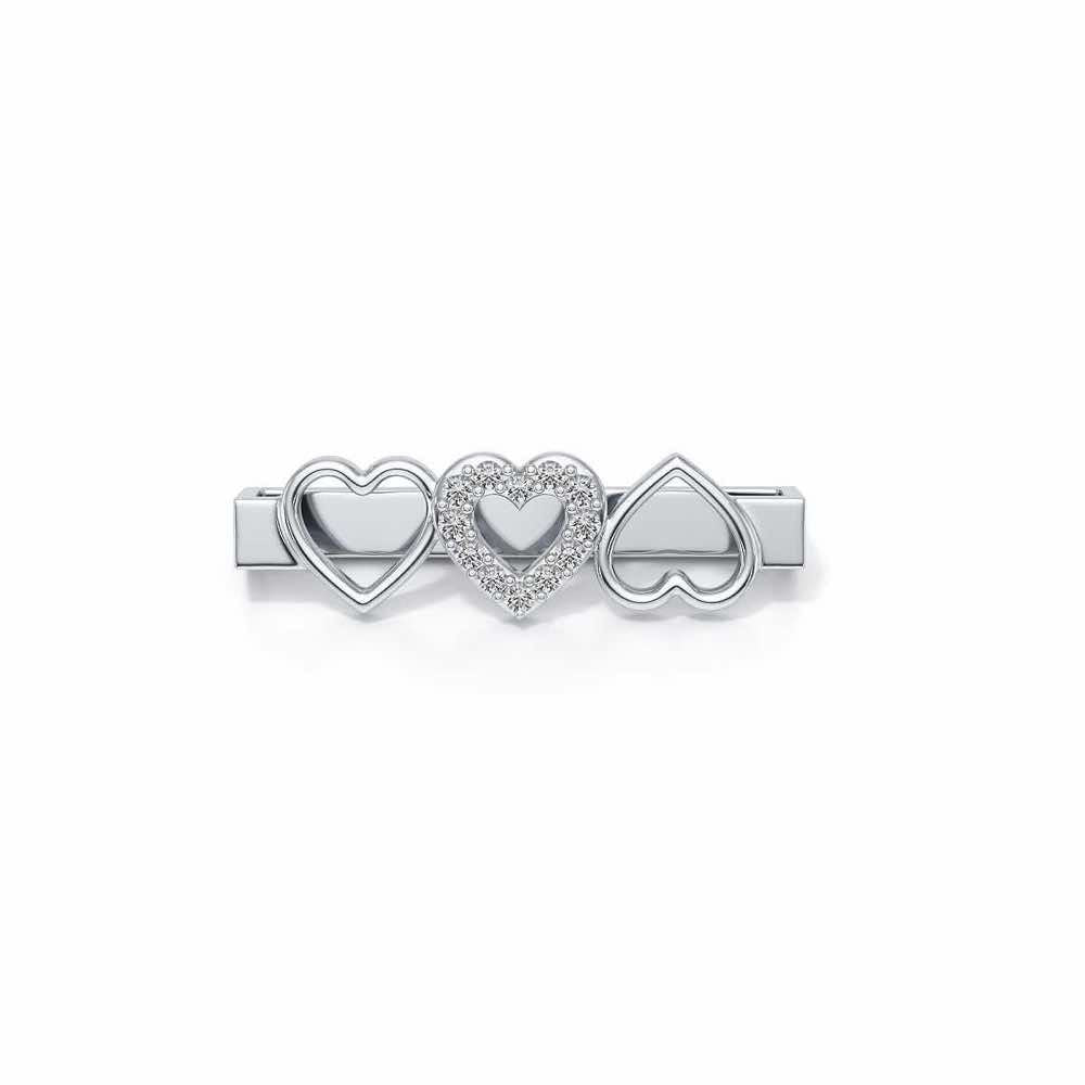 Group Hearts Silver Watch Band - White Gold - Image 2