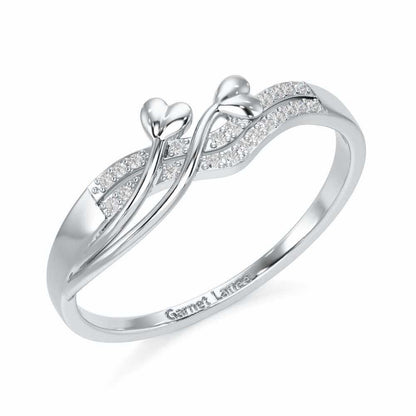 Grow Glow Silver Ring - White Gold - Image 1