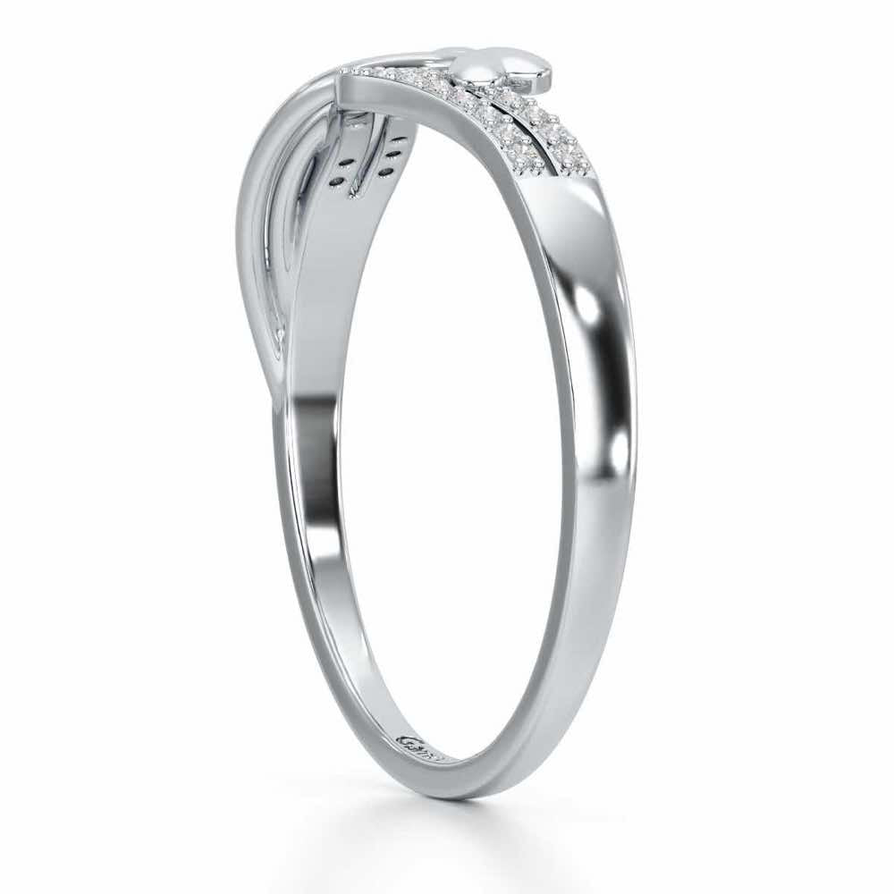 Grow Glow Silver Ring - White Gold - Image 3