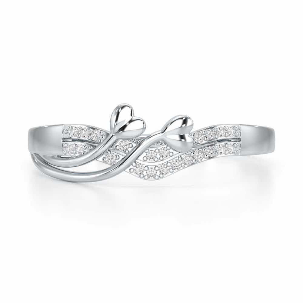 Grow Glow Silver Ring - White Gold - Image 4