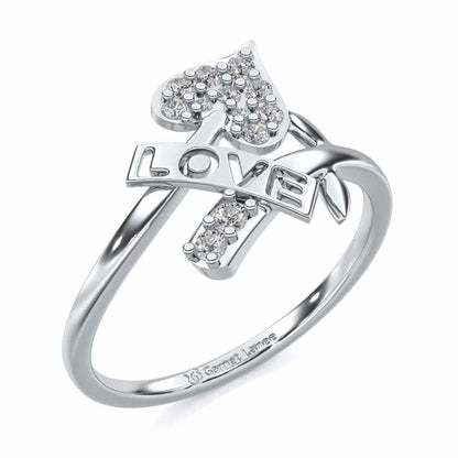Grow Love Silver Ring - White Gold - Image 1