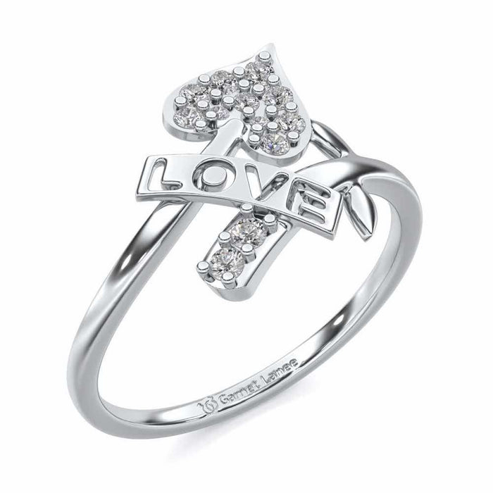 Grow Love Silver Ring - White Gold - Image 1