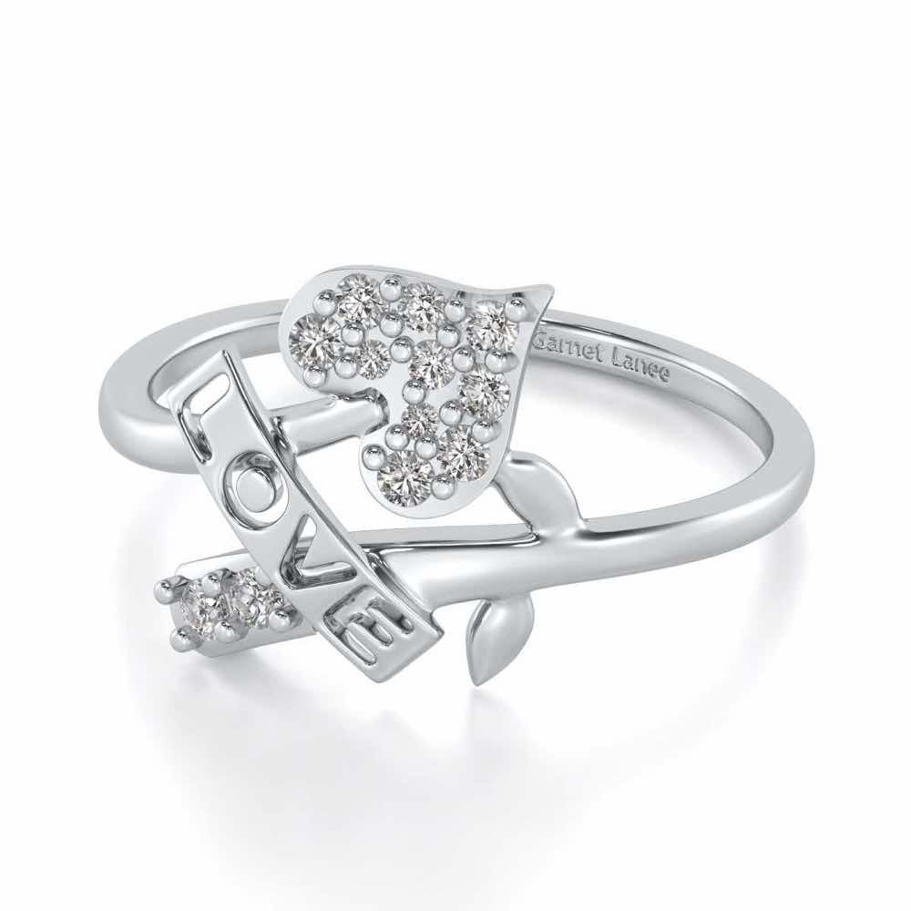 Grow Love Silver Ring - White Gold - Image 2