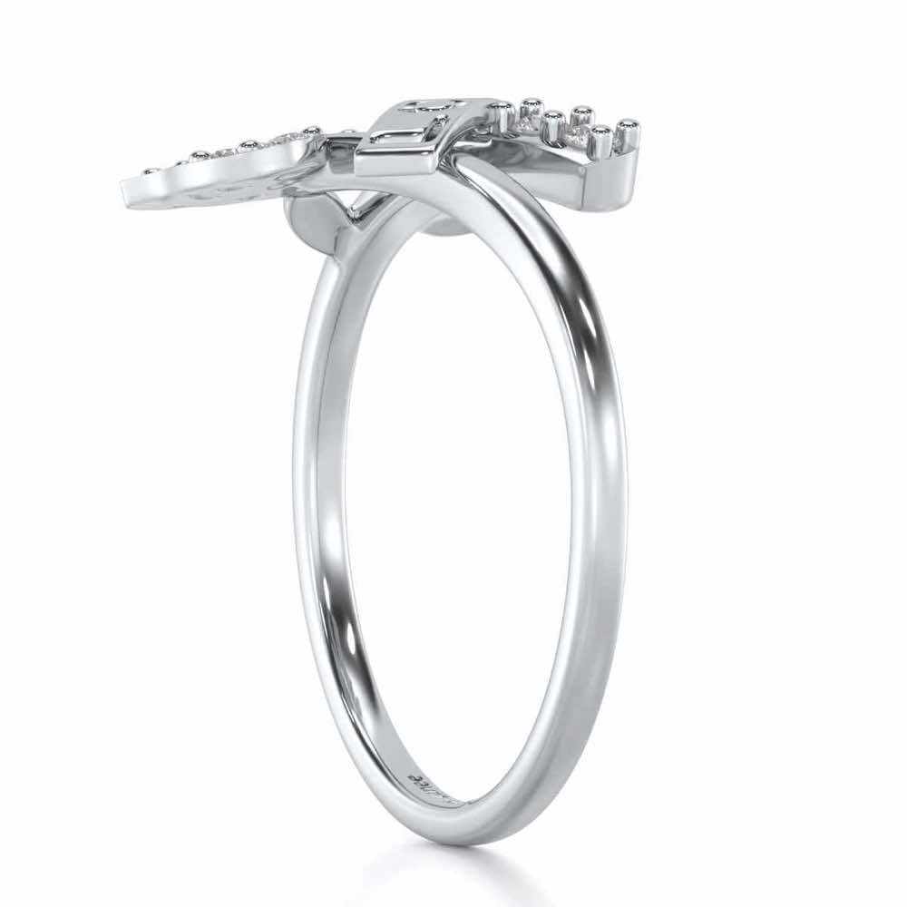 Grow Love Silver Ring - White Gold - Image 3