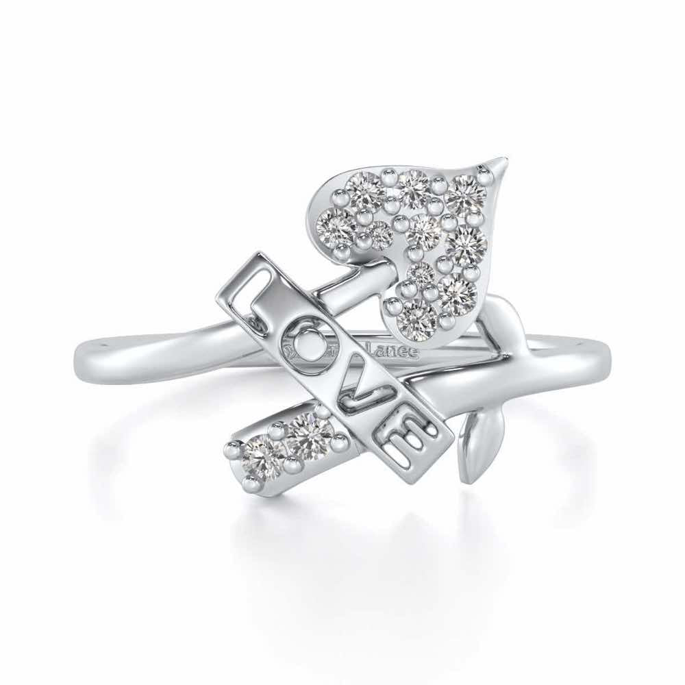 Grow Love Silver Ring - White Gold - Image 4