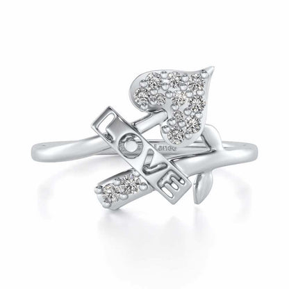 Grow Love Silver Ring - White Gold - Image 4
