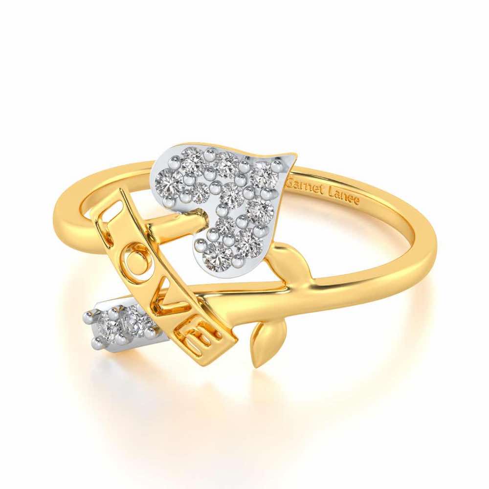 Grow Love Silver Ring - Yellow Gold - Image 2