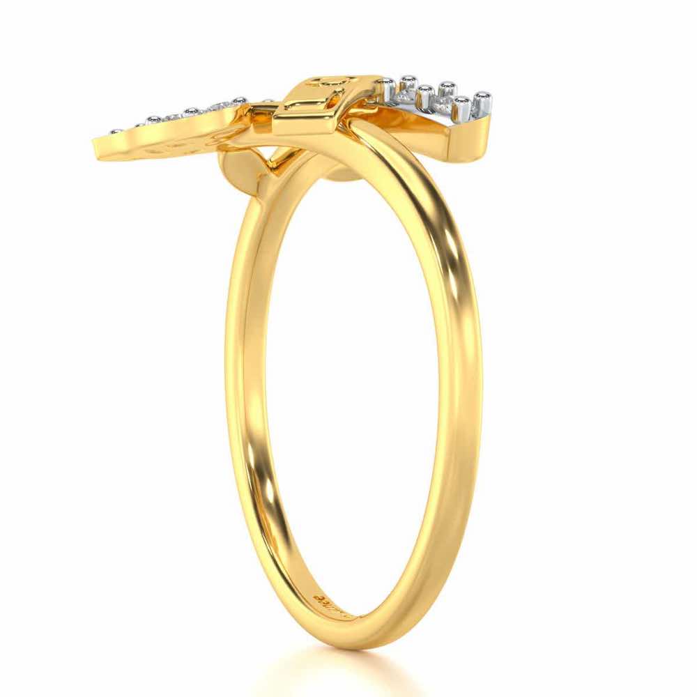 Grow Love Silver Ring - Yellow Gold - Image 3