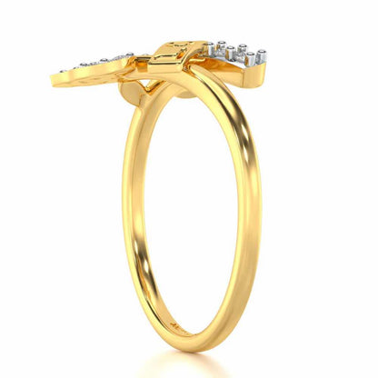 Grow Love Silver Ring - Yellow Gold - Image 3