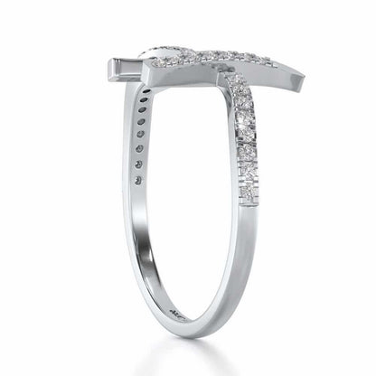 H Affair Silver Ring - White Gold - Image 3