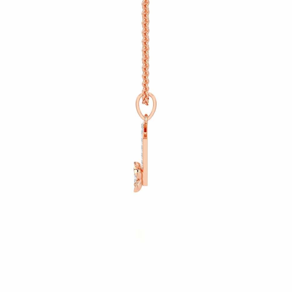 H-Glint Silver Pendant - Rose Gold - Image 3