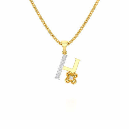 H-Glint Silver Pendant - Yellow Gold - Image 1