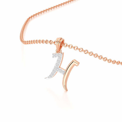 H-Luke Silver Pendant - Rose Gold - Image 2