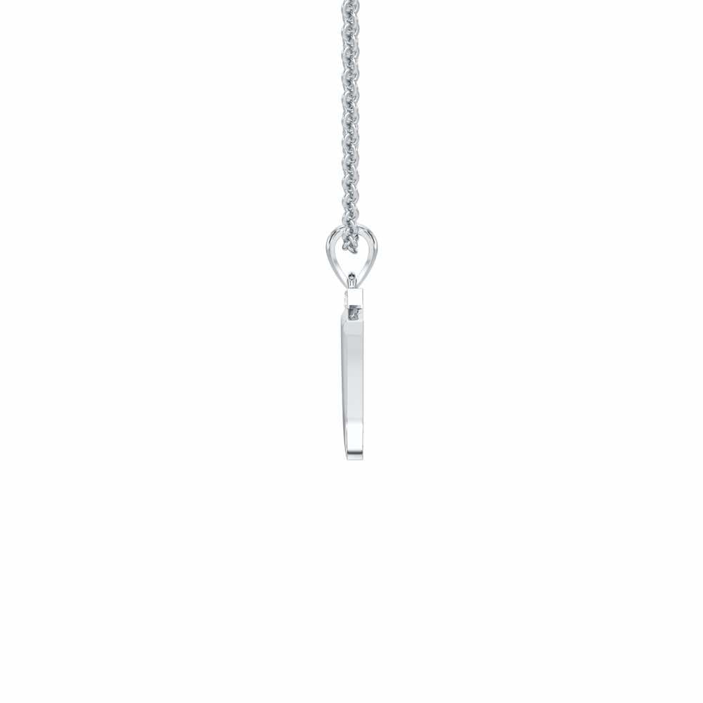 H-Luke Silver Pendant - White Gold - Image 3
