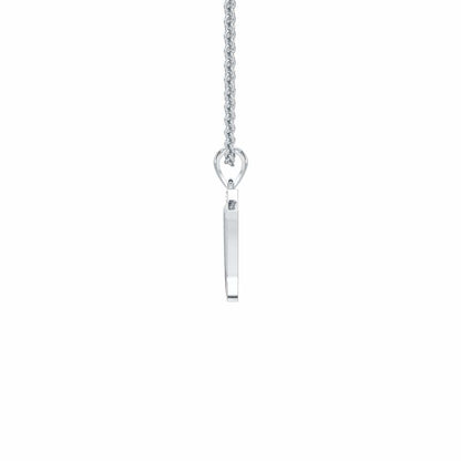H-Luke Silver Pendant - White Gold - Image 3