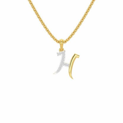 H-Luke Silver Pendant - Yellow Gold - Image 1