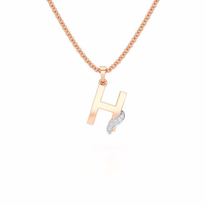H-Spark Silver Pendant - Rose Gold - Image 1