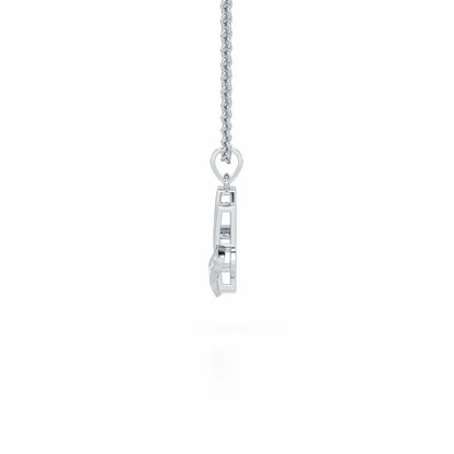 H-Spark Silver Pendant - White Gold - Image 3