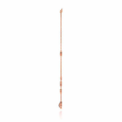 Hanging Star Silver Necklace - Rose Gold - Image 4