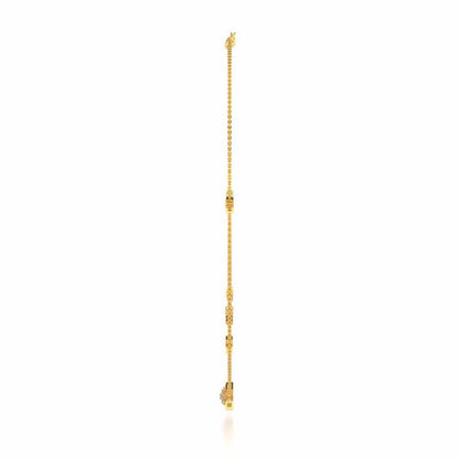 Hanging Star Silver Necklace - Yellow Gold - Image 4