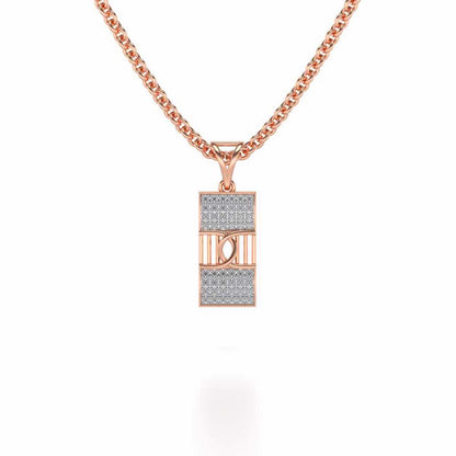 Hanka Silver Pendant - Rose Gold - Image 1