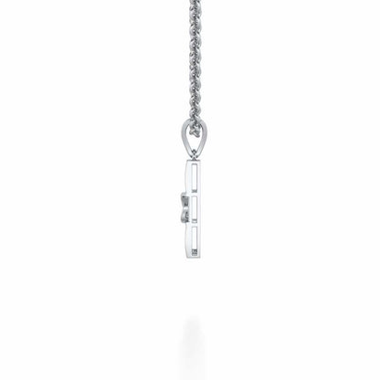 Hanka Silver Pendant - White Gold - Image 3