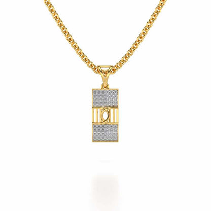 Hanka Silver Pendant - Yellow Gold - Image 1