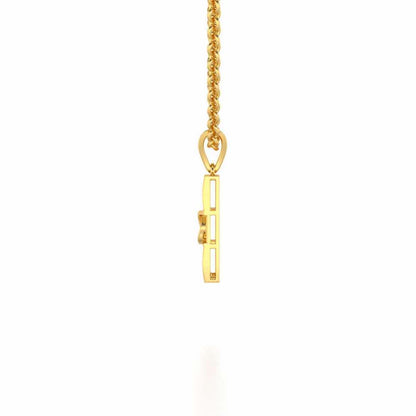 Hanka Silver Pendant - Yellow Gold - Image 3