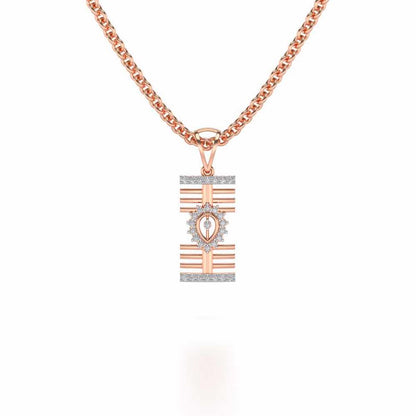 Haral Silver Pendant - Rose Gold - Image 1