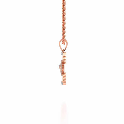 Haral Silver Pendant - Rose Gold - Image 3