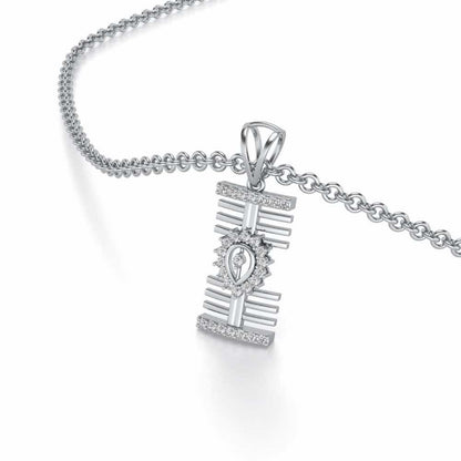 Haral Silver Pendant - White Gold - Image 2