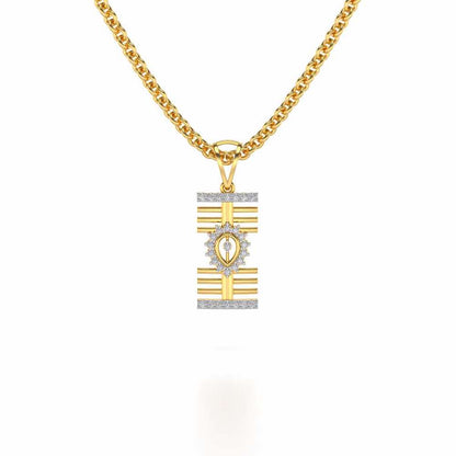 Haral Silver Pendant - Yellow Gold - Image 1