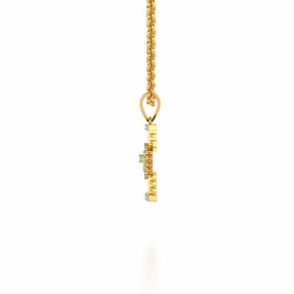 Haral Silver Pendant - Yellow Gold - Image 3