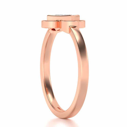 Harinakshi Silver Ring - Rose Gold - Image 3