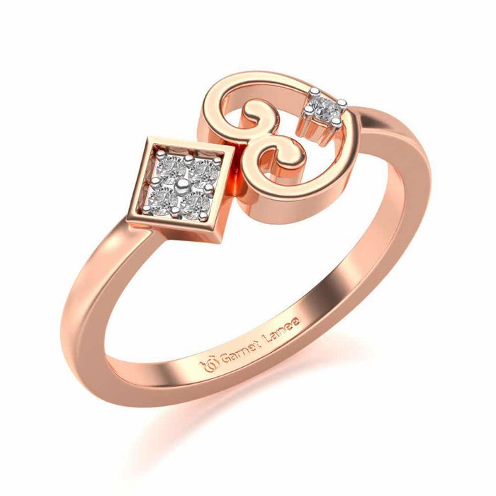 Harini Silver Ring - Rose Gold - Image 1