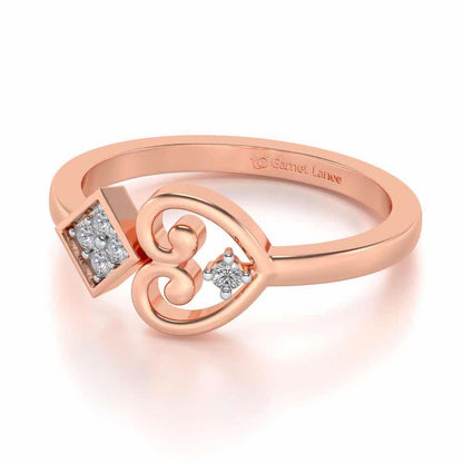 Harini Silver Ring - Rose Gold - Image 2