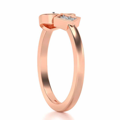 Harini Silver Ring - Rose Gold - Image 3